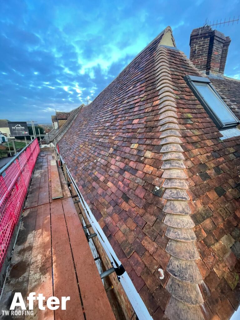 Kent peg Reroof completed - Wye, Kent 2