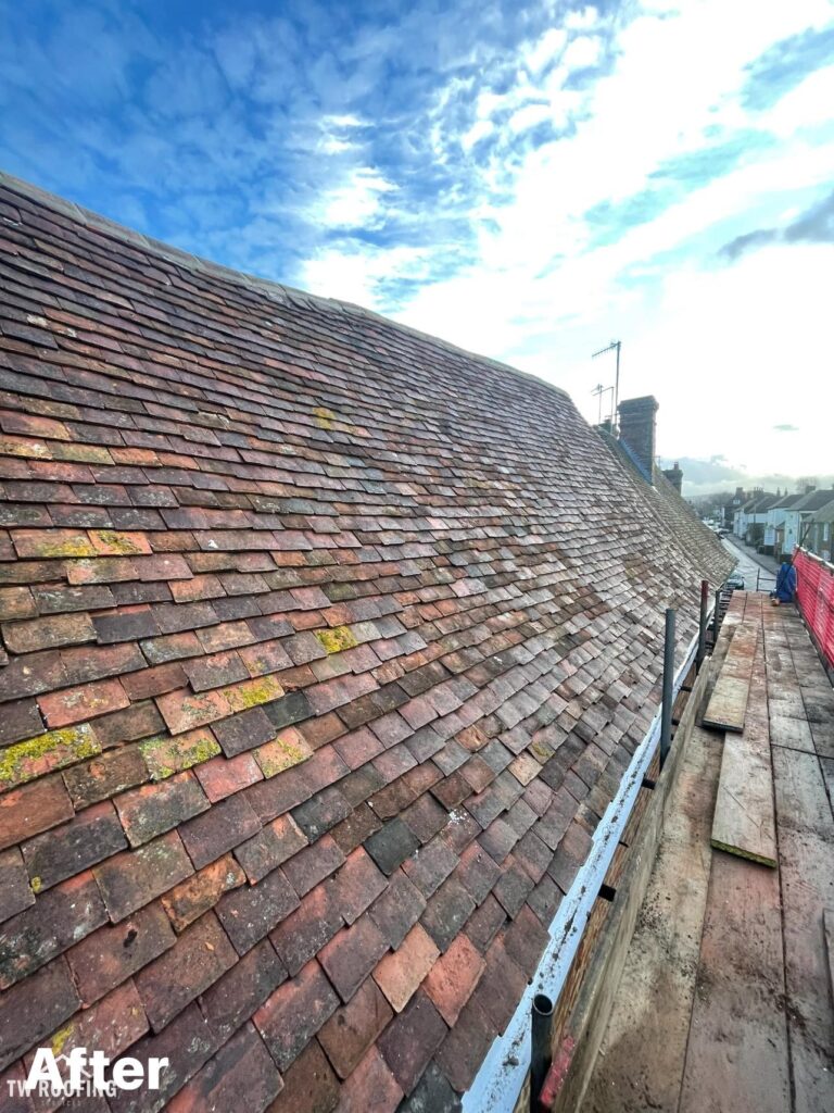 Kent peg Reroof completed - Wye, Kent 2