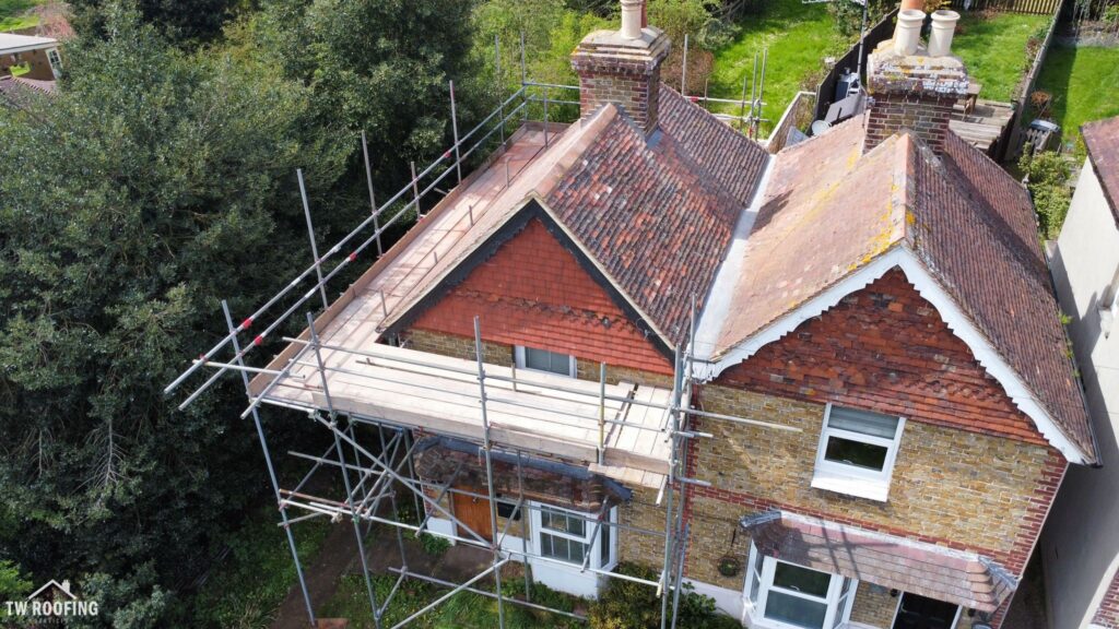 Kent peg roof renewal - Wingham, Kent