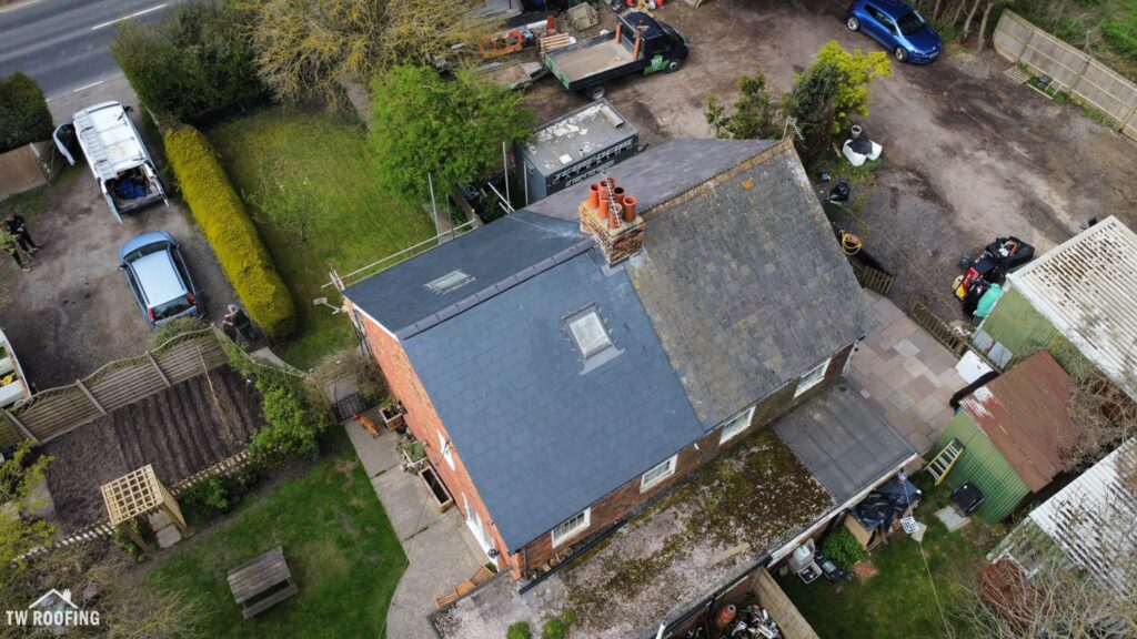 Slate roof renewal - Brenzett, Kent
