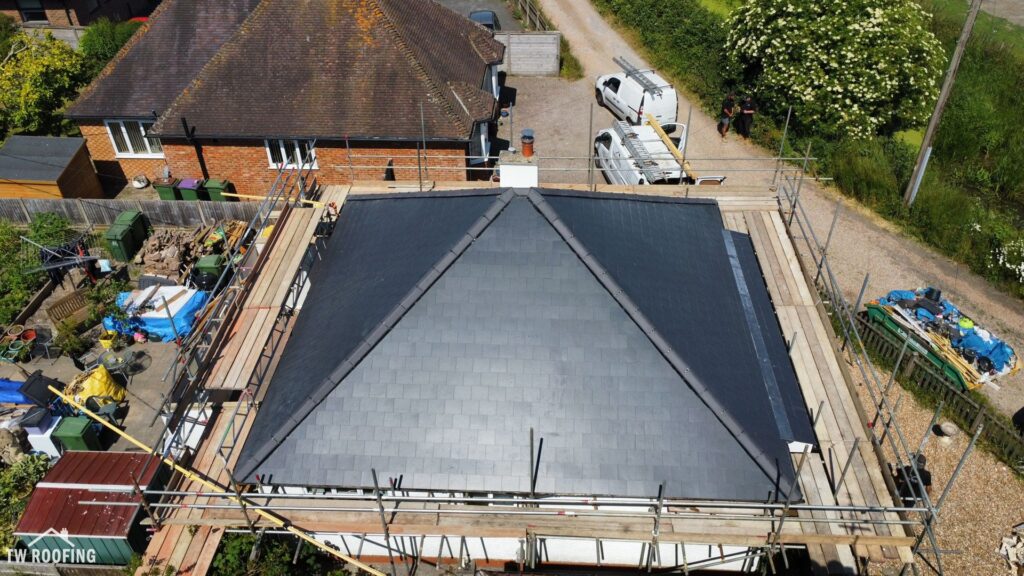 Man Made Slate Roof Renewal - New Romney, Kent