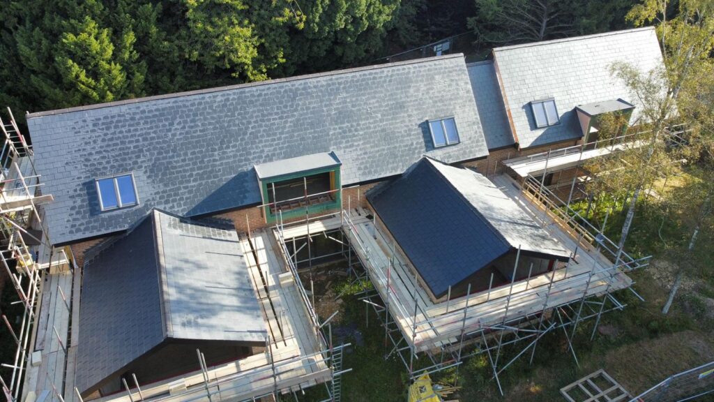 New Build Slate Roof Complete - Kent